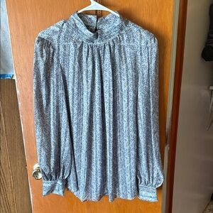 H&M Gray Patterned Women's Blouse